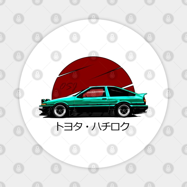 AE86 Turquoise Legend Edition Magnet by OSJ Store